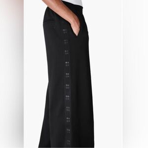 Sweaty Betty Retro Tricot Wide Leg Pants Black M NWT Tags Retail $178